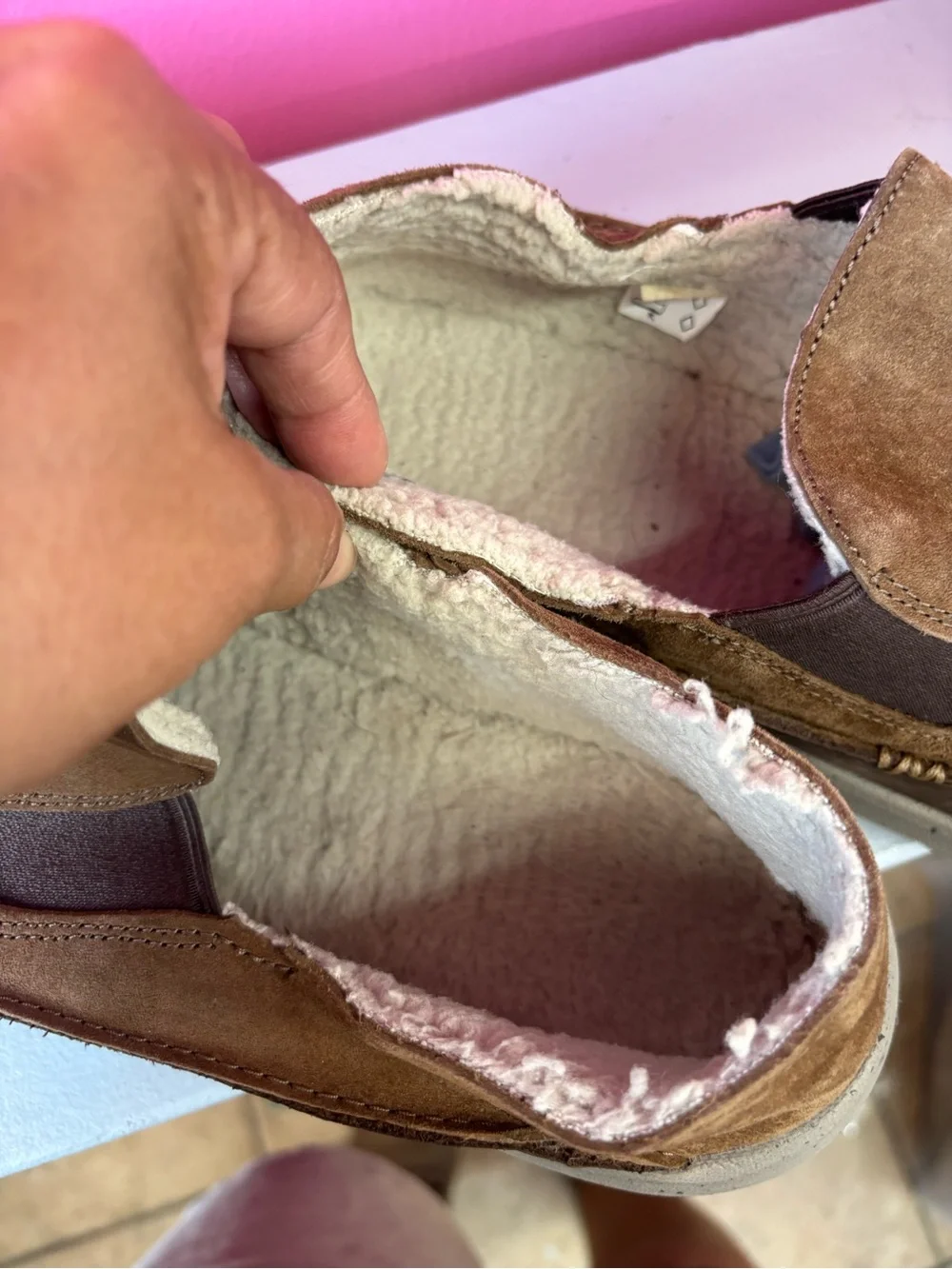 Merrell Men's Tan Suede Slip-On Loafers